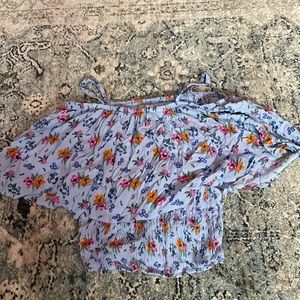 size xs no boundaries off the shoulder crop top